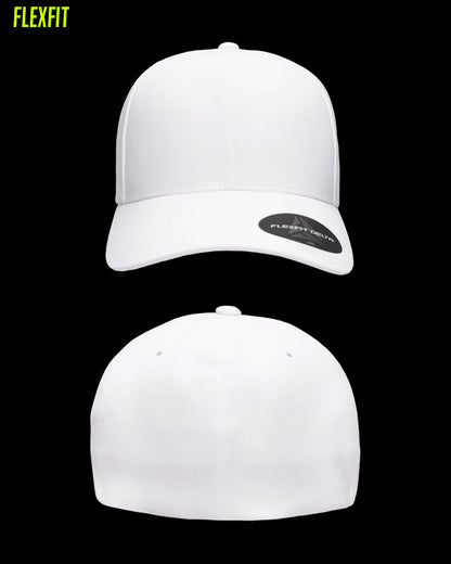 Basic White Fitted Cap - FLEXFIT - FC006