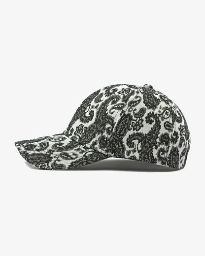 Classic Paisley Black Baseball Cap - C0116