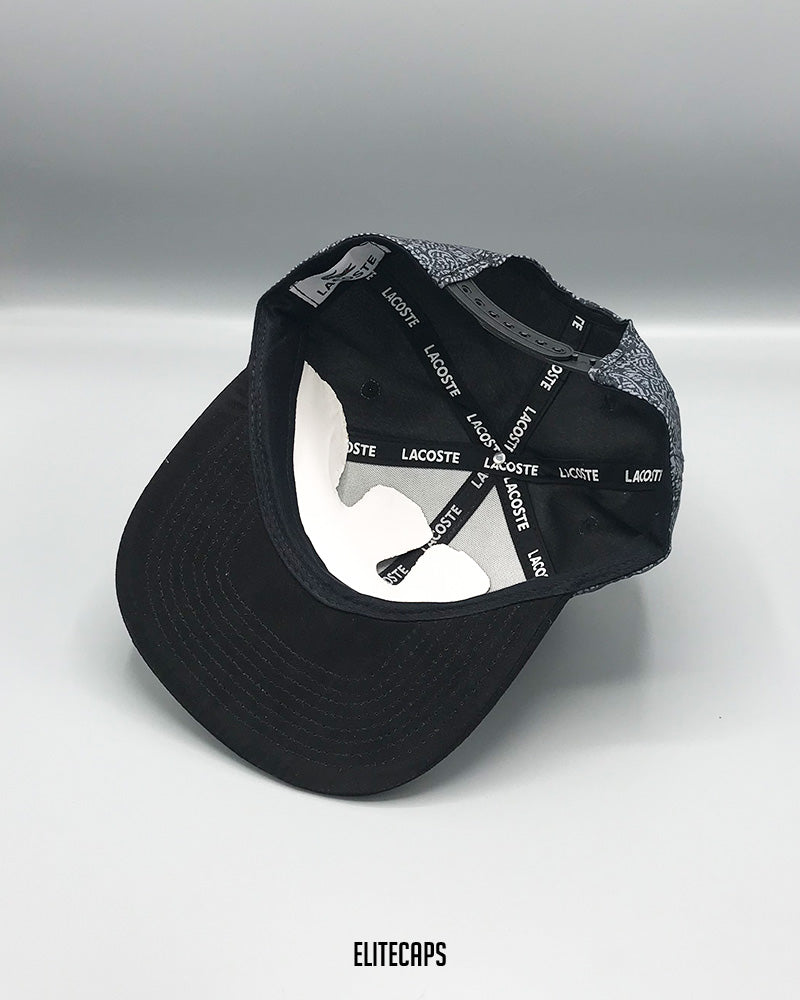 LC Grey Black Pattern Snapback Cap - C0420