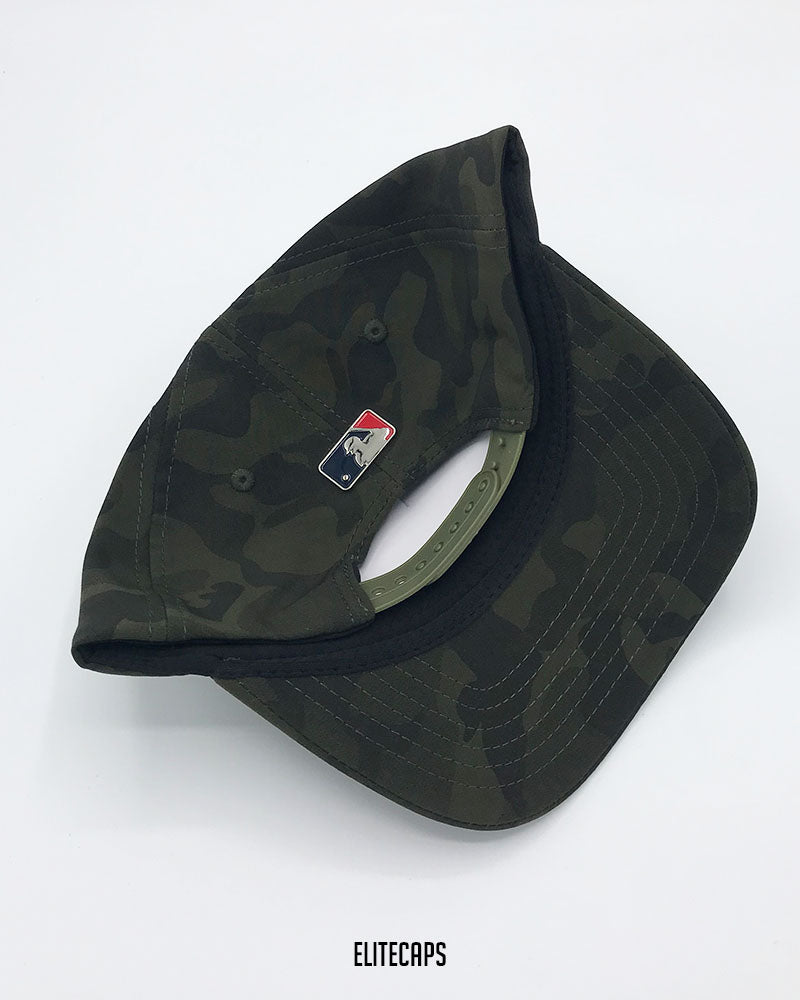 NY Green Camouflage New Era Baseball Cap - C0477
