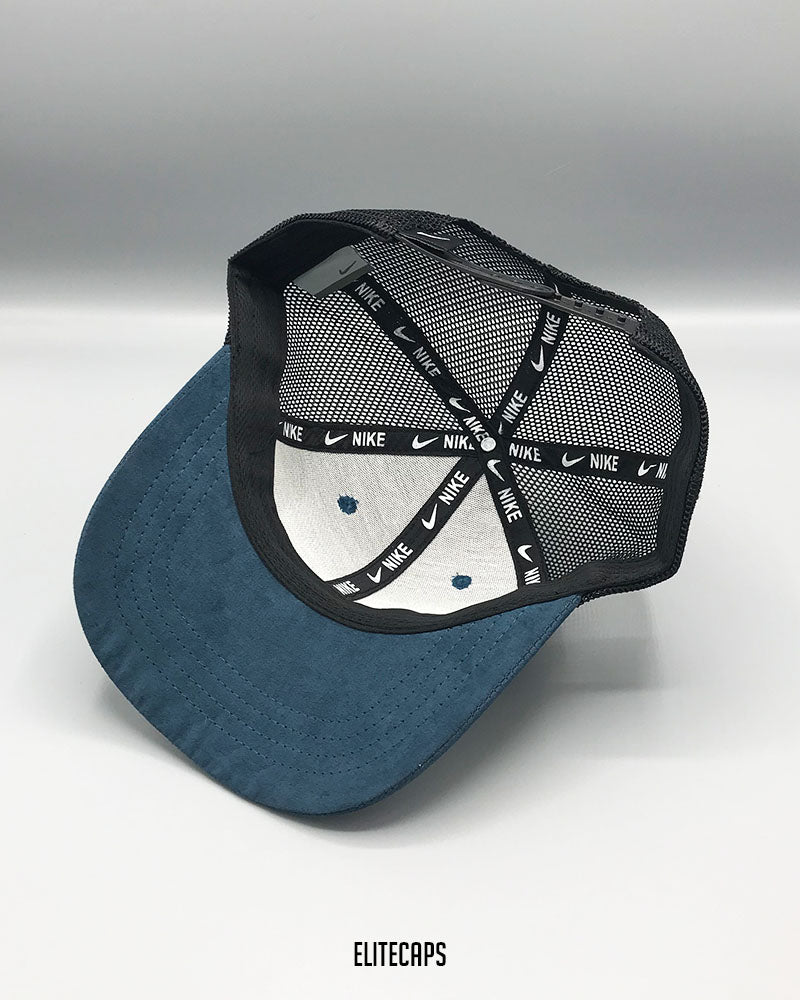 NKE Suede Mesh Swoosh Trucker Cap - C0404