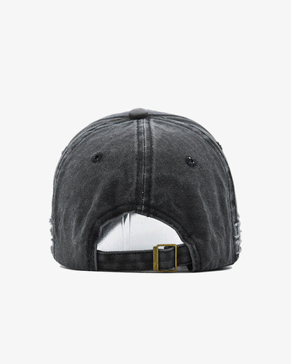 Grey Rugged Embroidered Baseball Cap - C0168