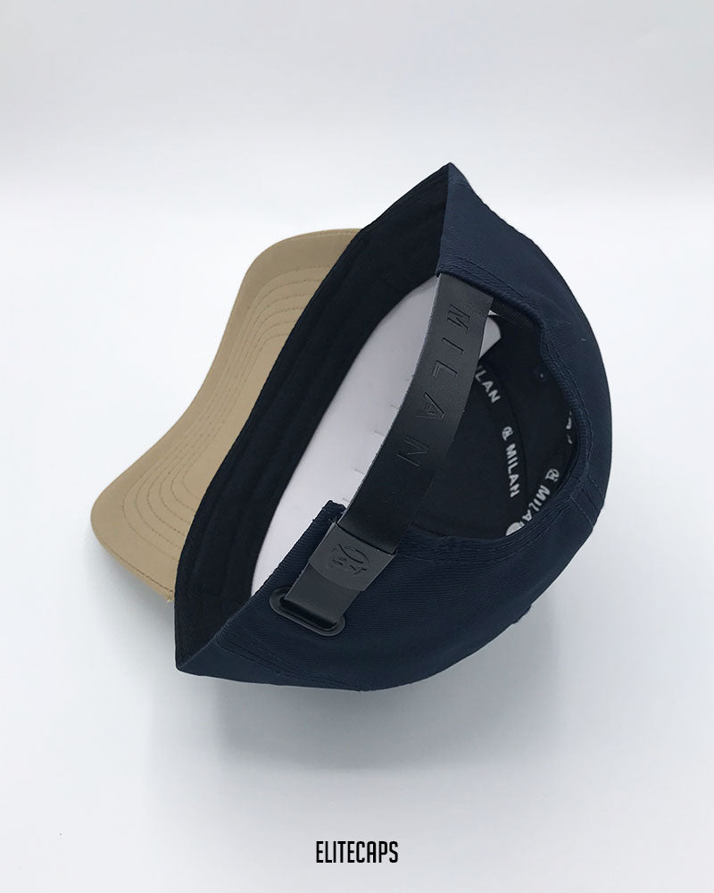 Two-Tone Navy Classic MILAN Baseball Cap - C0688
