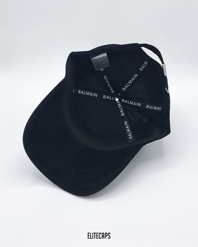 Luxury Velvet Black BAL-PARIS Cap - C0530