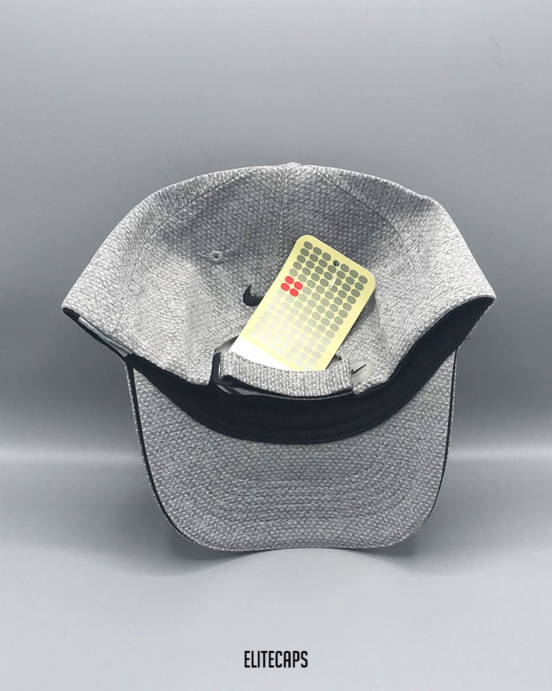 NKE Grey Textured Baseball Cap - C0426