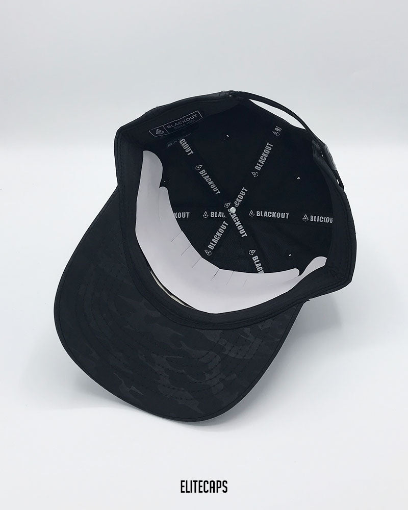 Luxury Black Camo BLACKOUT Cap - C0503