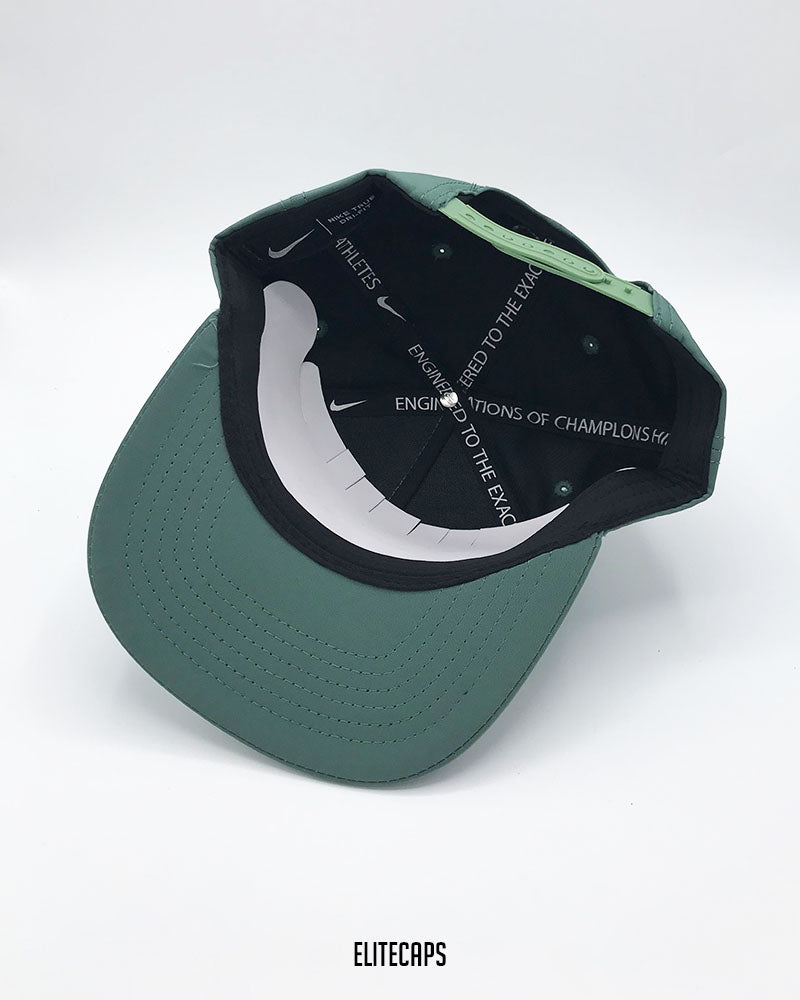 NKE Classic Green Snapback Cap - C0551 (Minor Defected)