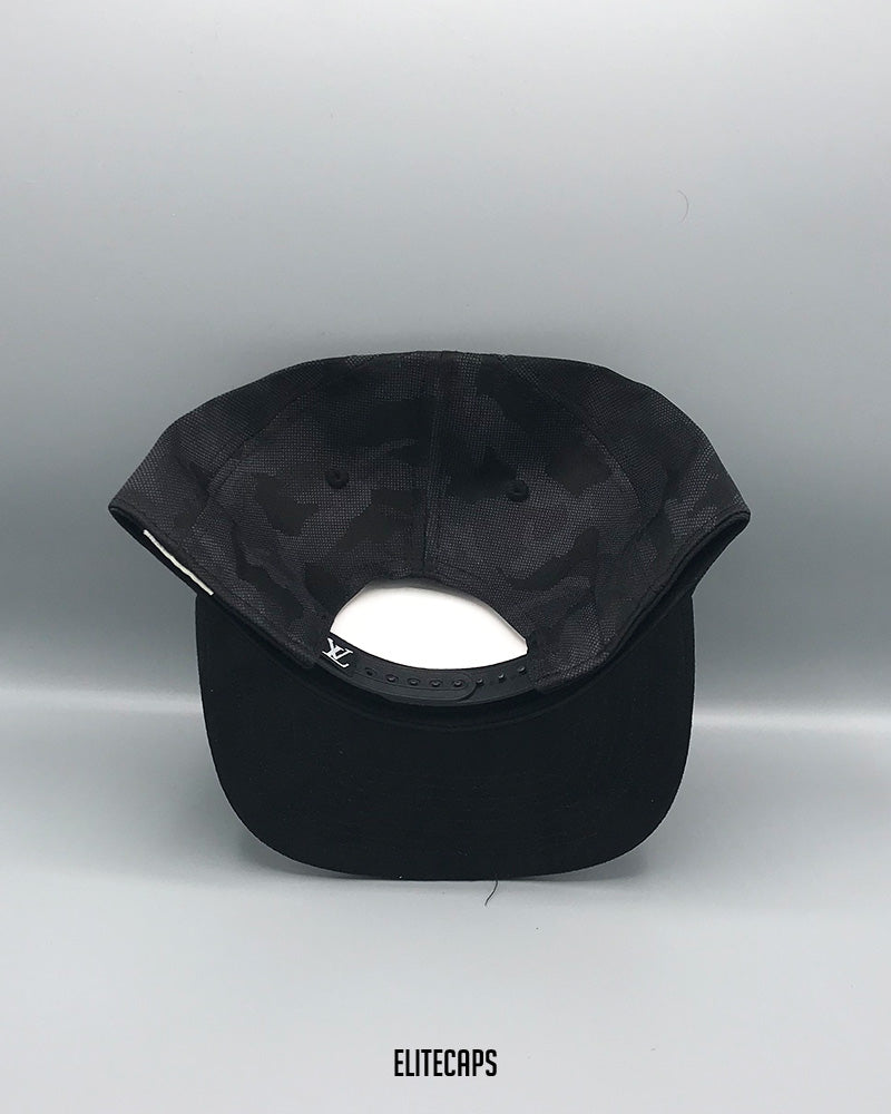 LV Black Camo Snapback Cap - C0418