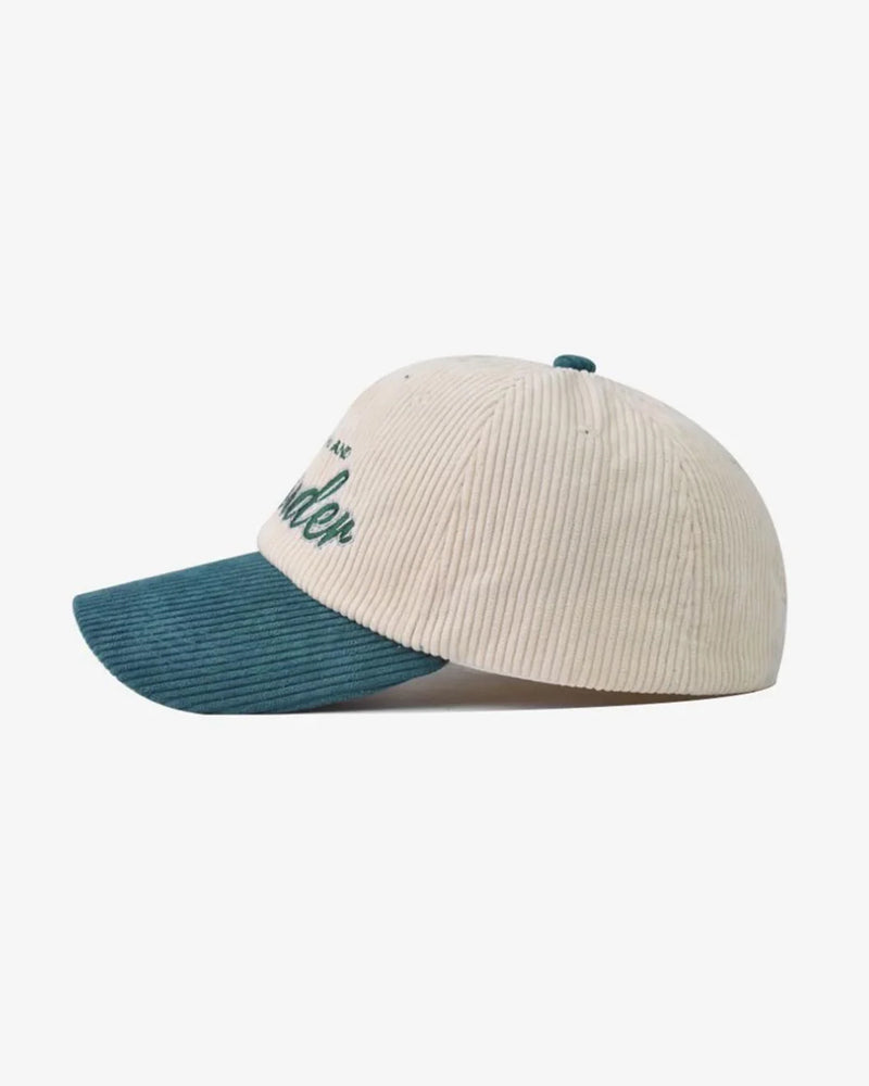 Green Wonder Embroidered Corduroy Cap - C0166