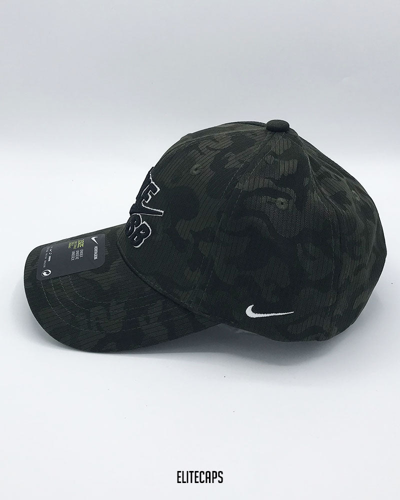 NKE Army Green Camouflage Baseball Cap - C0601