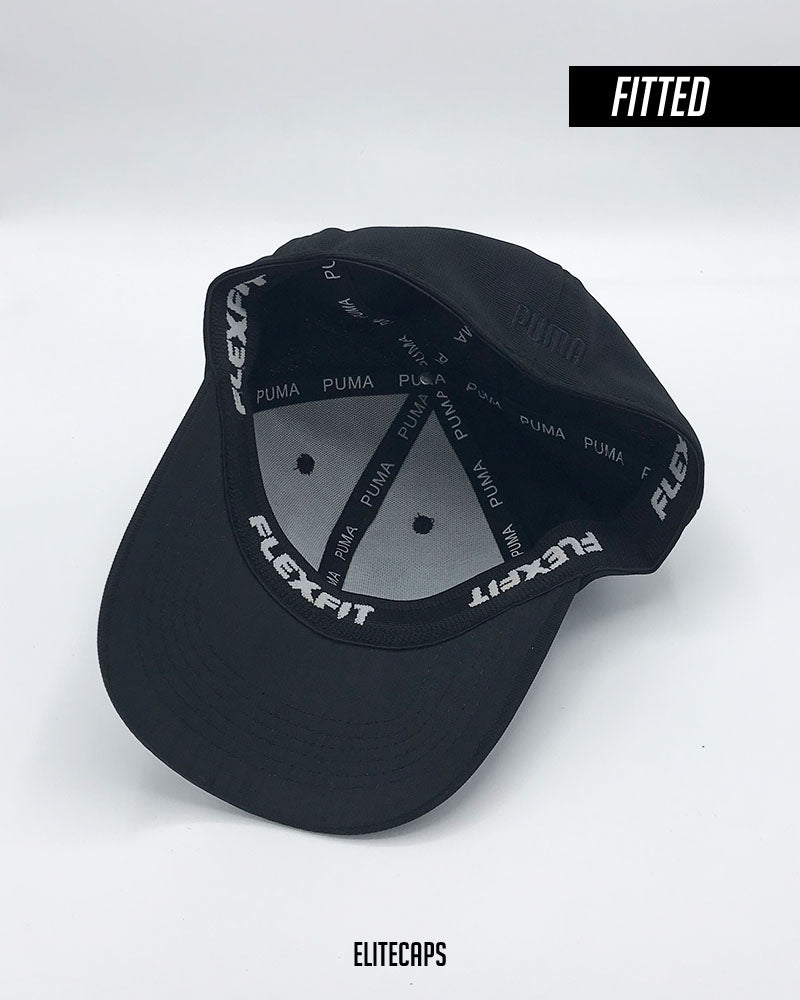 Jet Black Puma Fitted Cap - C0338