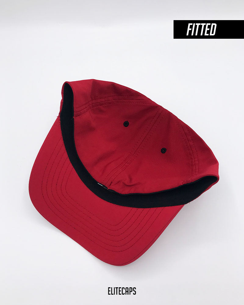 Red B-Bear Retro Embroidered Fitted Cap - C0486