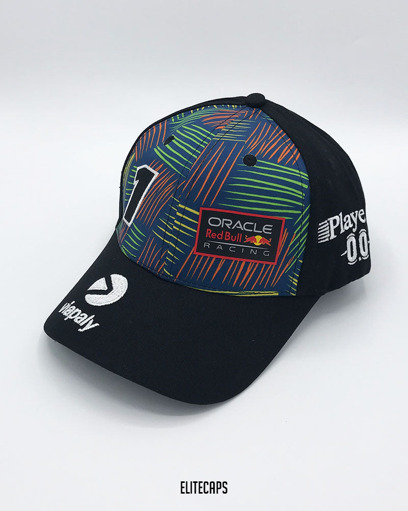RedBull Black Contrast Embroidered Cap - C0672