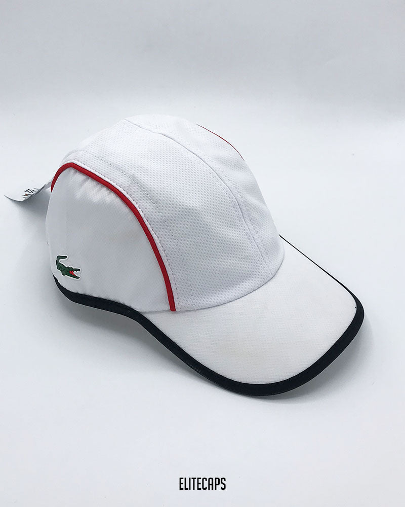 LACOSTTE White Triple Panel Cap - C0558