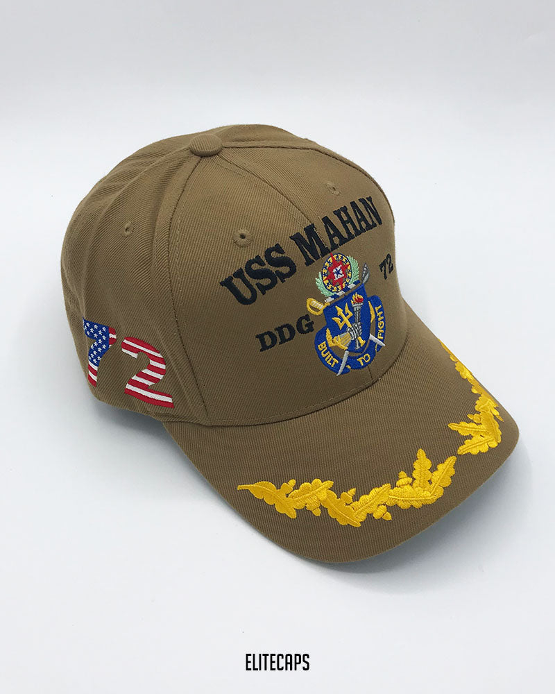 U.S.S Mahaan 70 Embroidered Cap - C0569