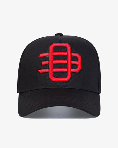 Black & Red 03 Embroidered Cap - C0136