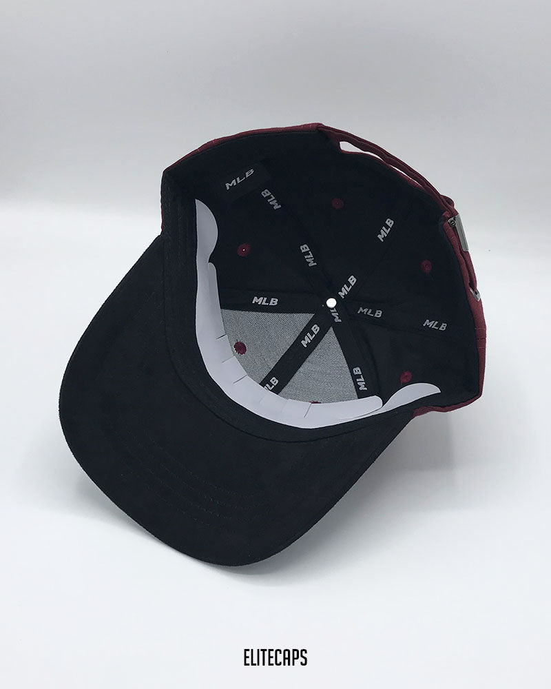 NY Maroon Two-Tone Baseball Cap - C0438