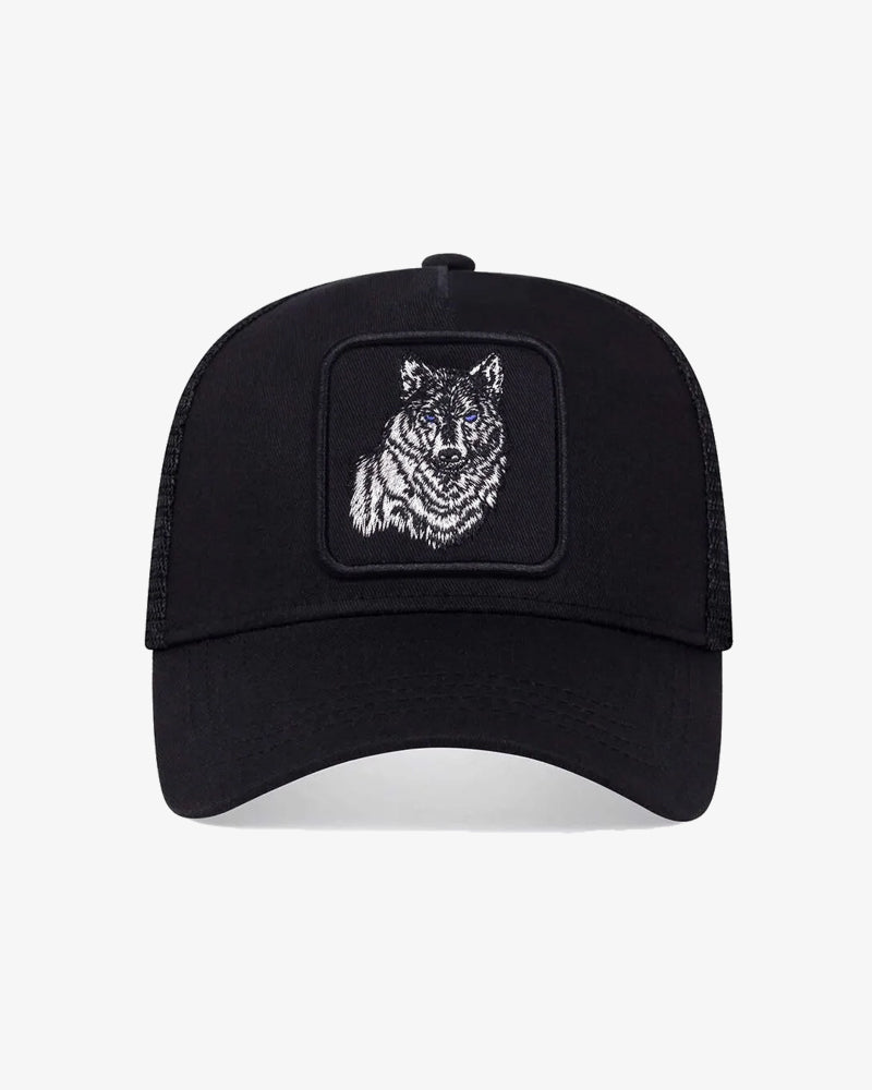 Wolf Trucker Black Cap - C0187