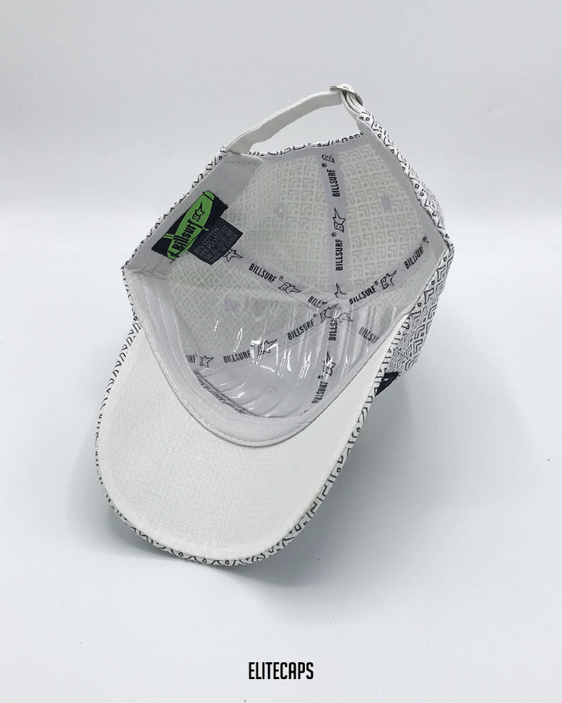 White New York Embroidered Pattern Cap - C0343