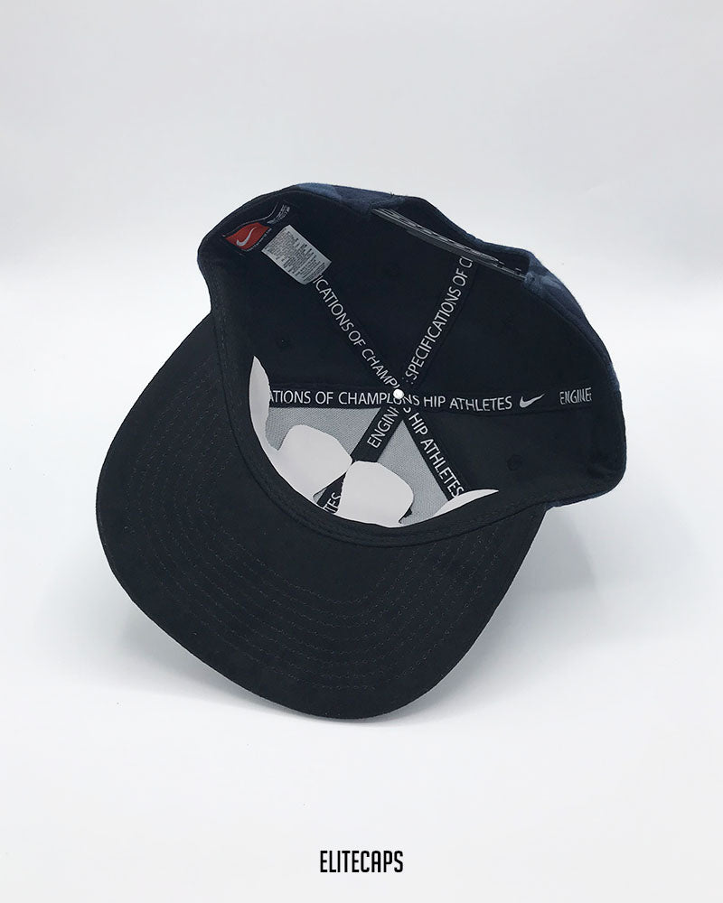 NKE Navy Digital Pattern Snapback Cap - C0563