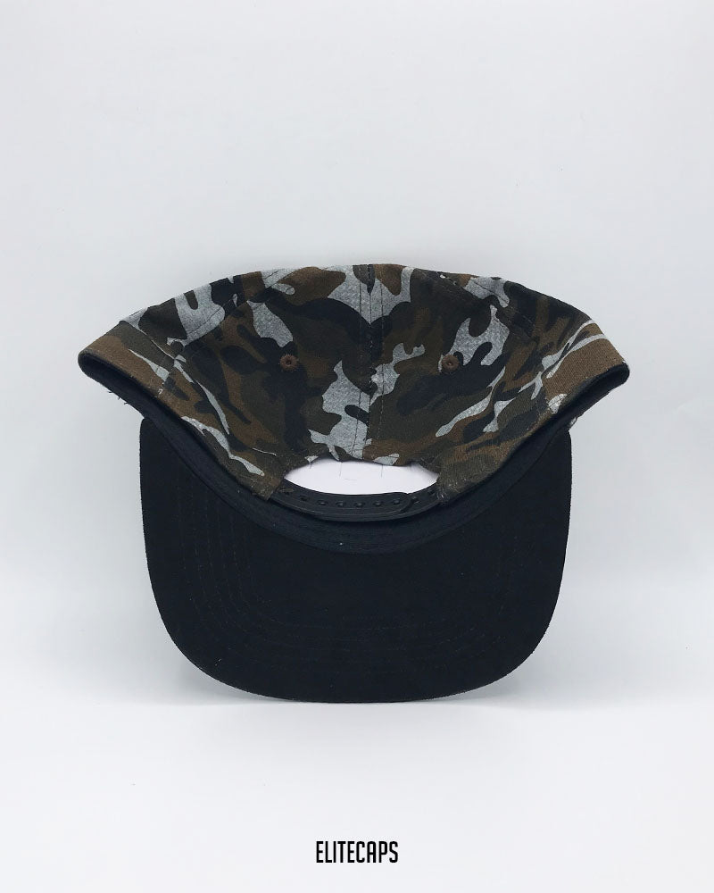 NKE Brown Camo Snapback Cap - C0600