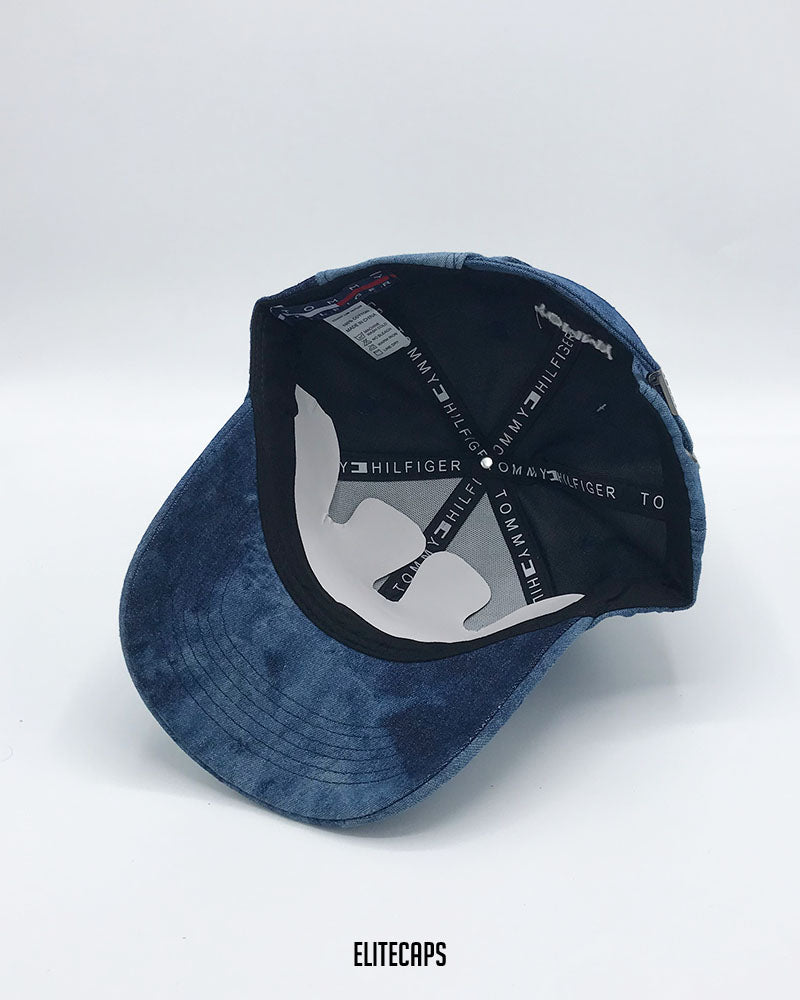 TH Blue Tie-Dye Denim Cap - C0350