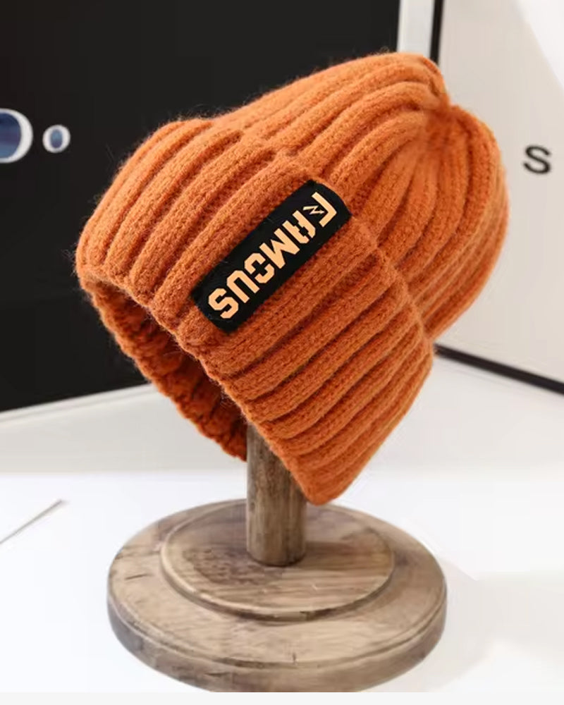 Soft Woolen Crochet Beanie (Orange) - B0102
