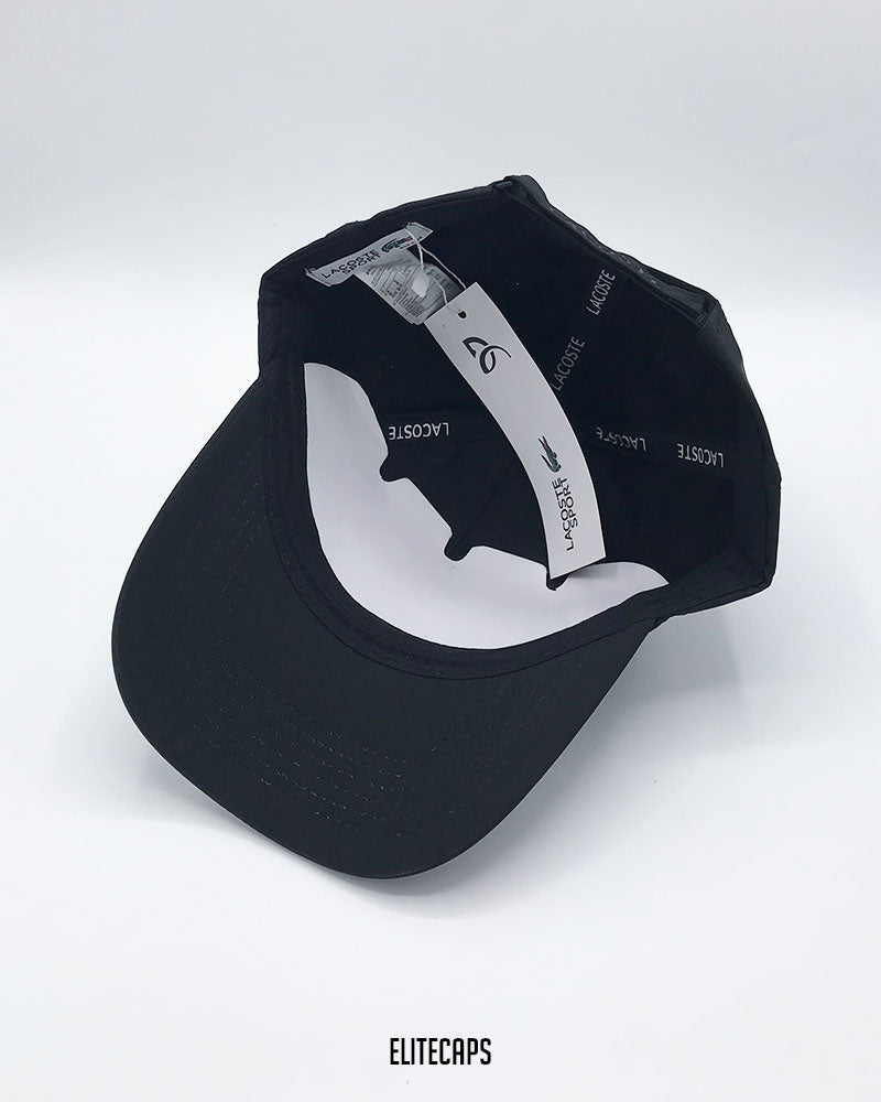 Black LACOSTTE Signature Cap - C0585
