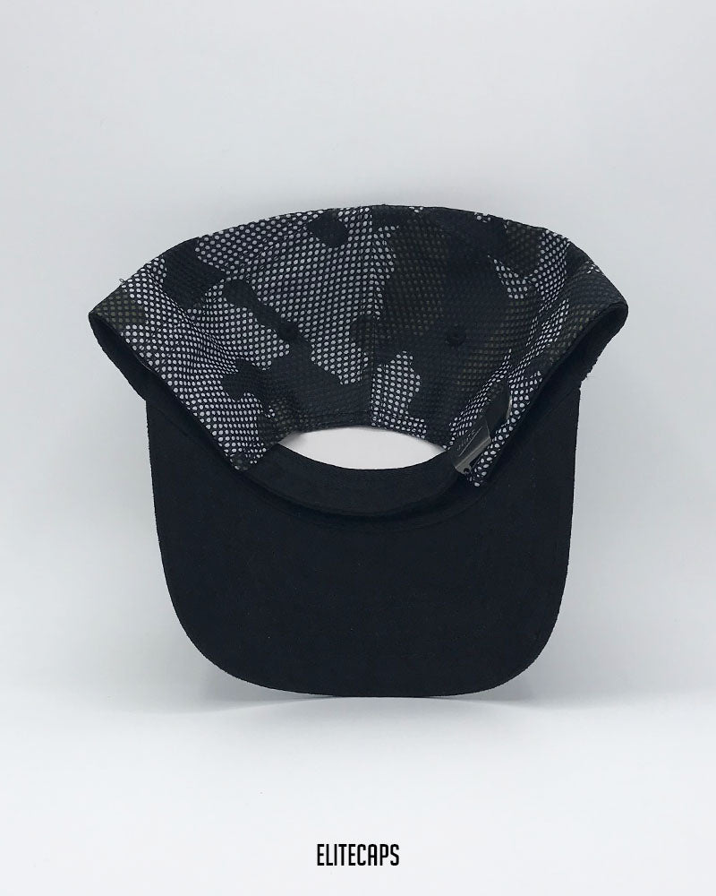 NKE Black Contrast Camo Baseball Cap - C0538