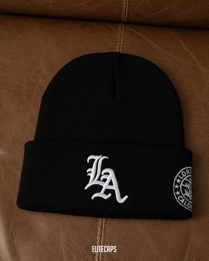 LA Embroidered Soft Beanie - B0139