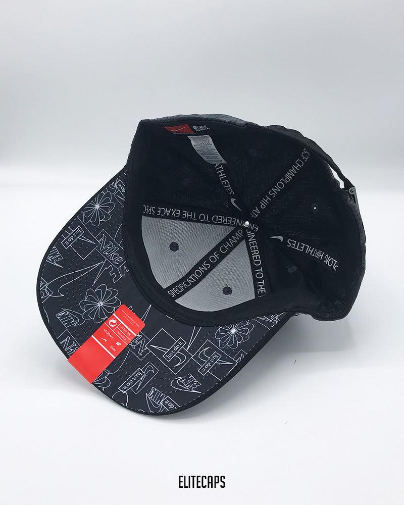 Black NK SB Drippy Baseball Cap - C0320
