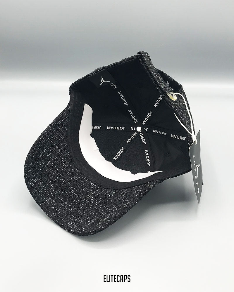 JDN Black Sparkle Texture Baseball Cap - C0401