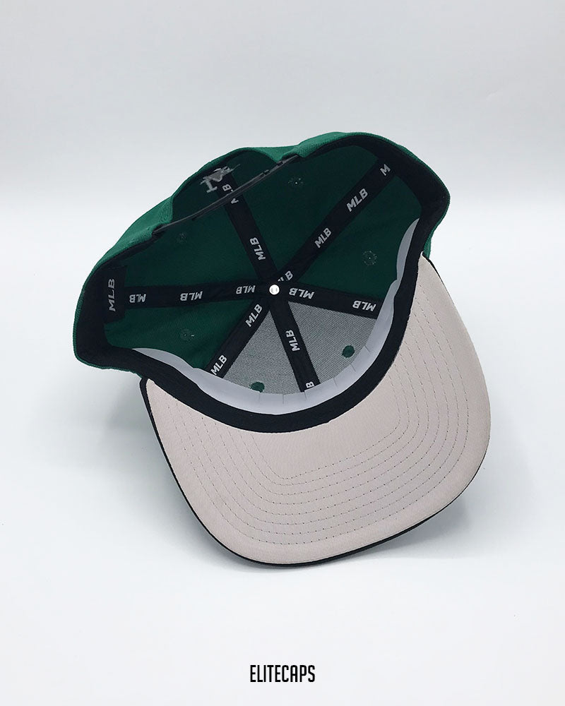 LA MLB Green Two-Tone Snapback Cap - C0599