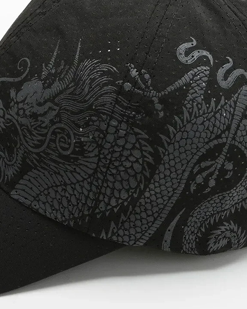 Dragon Printed Quick-Dry Mesh Cap - C0164