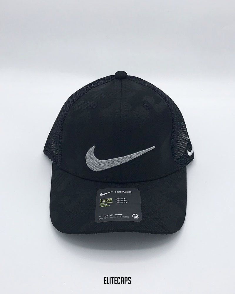 NK Black Heritage Trucker Cap - C0332