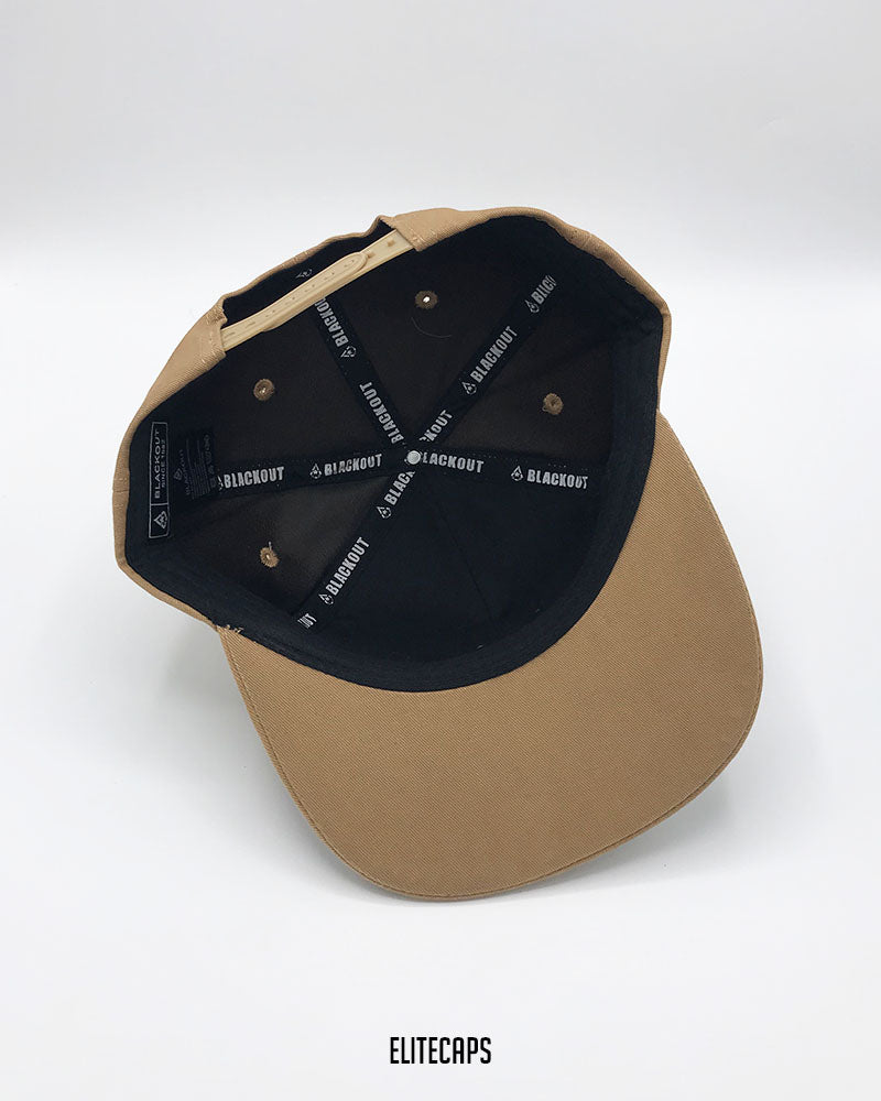 Khaki Captain BKT Snapback Cap - C0618