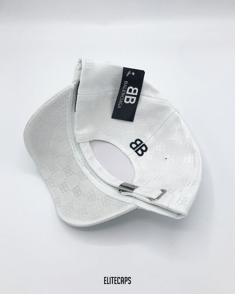 BALCGA White Pattern Short Brim Baseball Cap - C0508