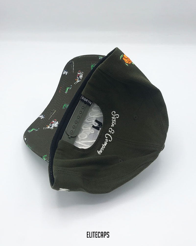 SQTRN New Olive Embroidered Baseball Cap - C0464