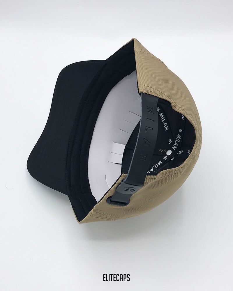 Two-Tone Beige Classic MILAN Baseball Cap - C0679