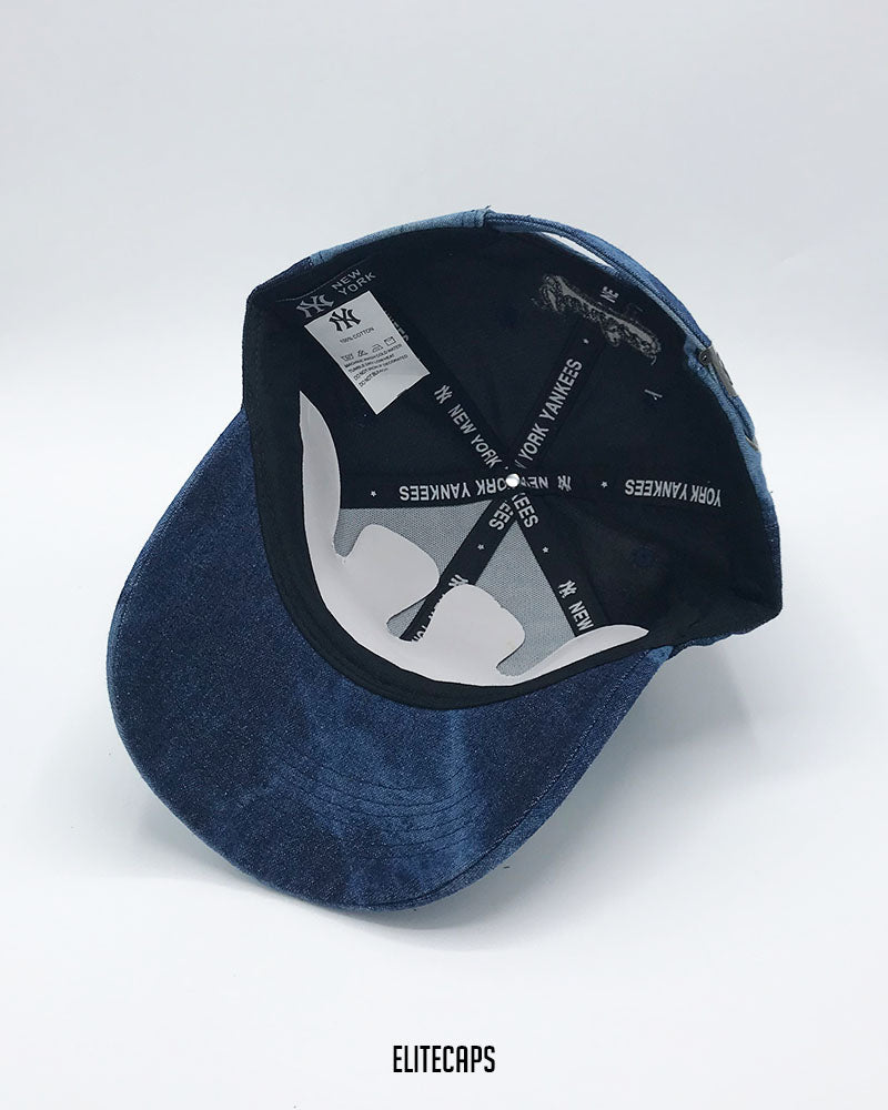 Yankees NY Blue Tie-Dye Denim Baseball Cap - C0515