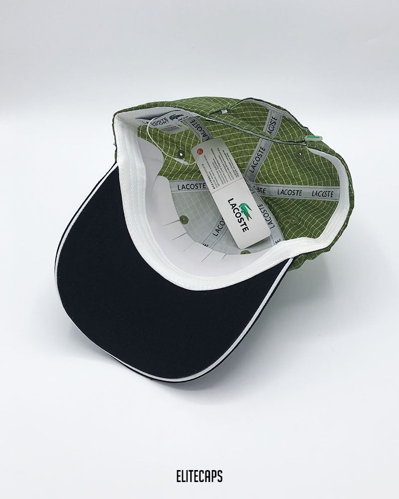 LACOSTTE Green Two-Tone Signature Cap - C0602