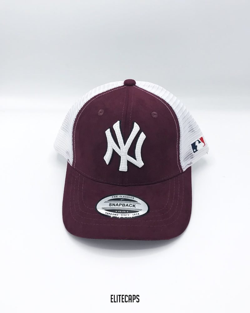 NY Plum Snapback Trucker Cap  - C0302