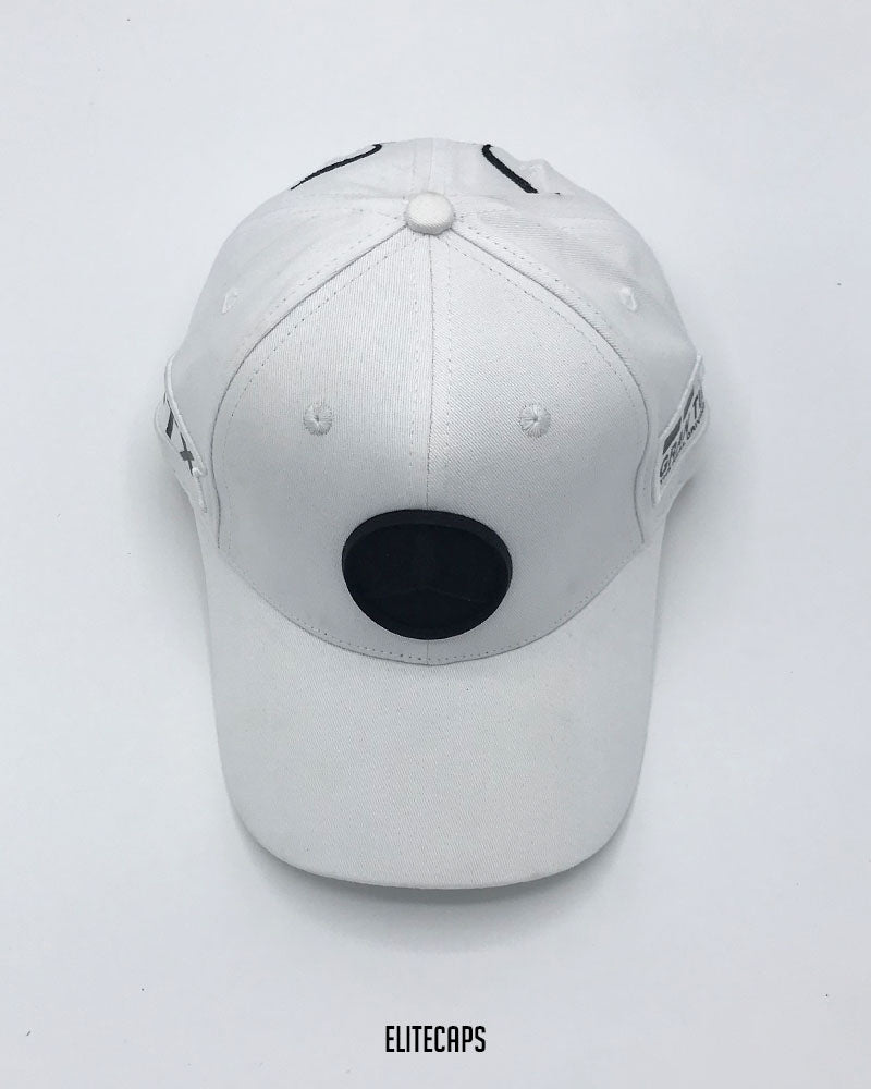 Classic White Mercedes Sports Cap - C0582