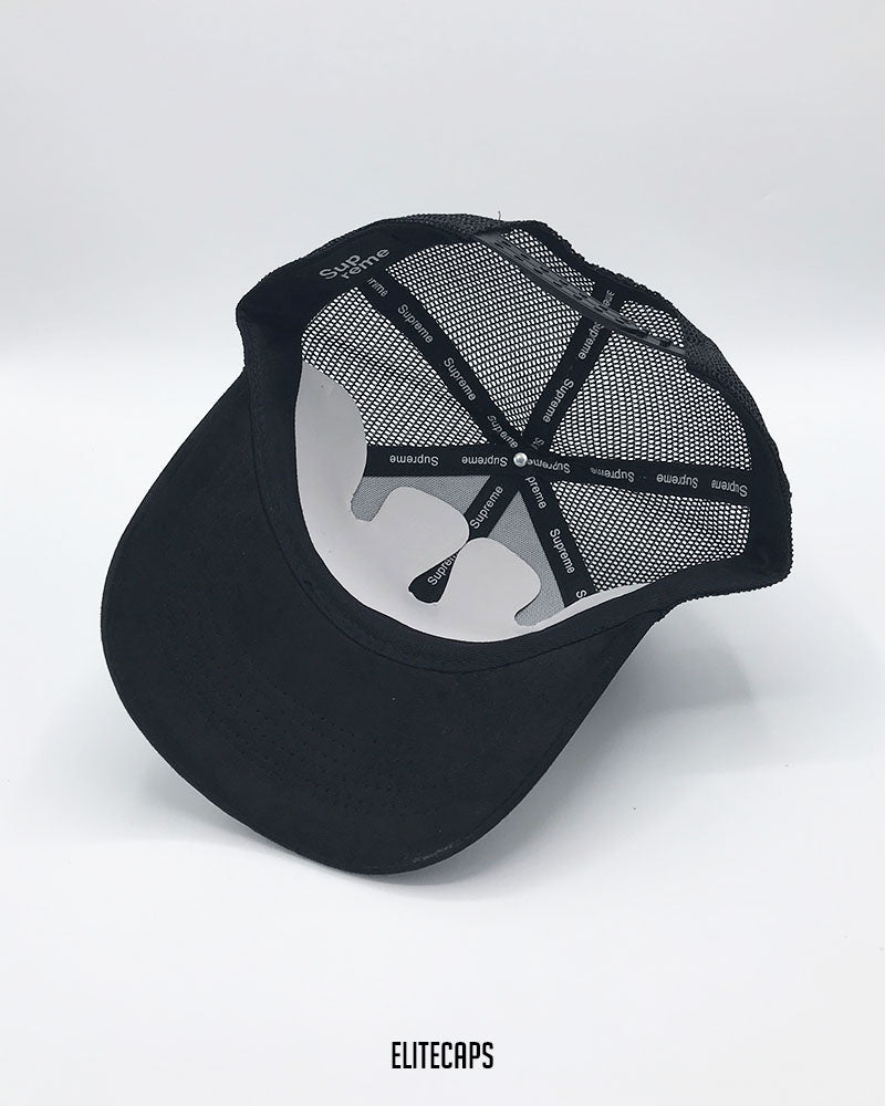 Supreme Black Camo Embroidered Trucker Cap - C0608