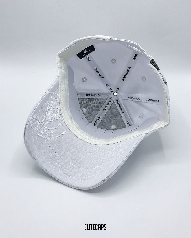 Jordan PARIS White Pattern Baseball Cap - C0626