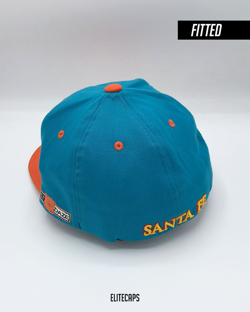 Santa Fe Fuego Turquoise Fitted Snapback Cap - C0429