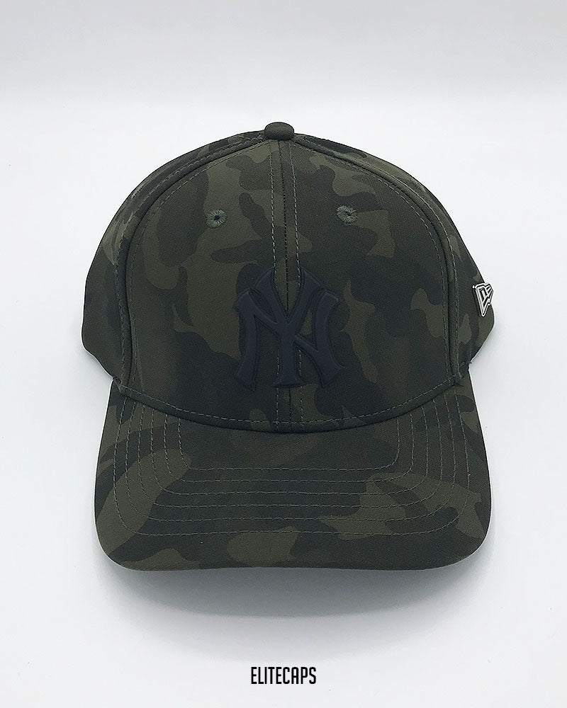 NY Green Camouflage New Era Baseball Cap - C0477