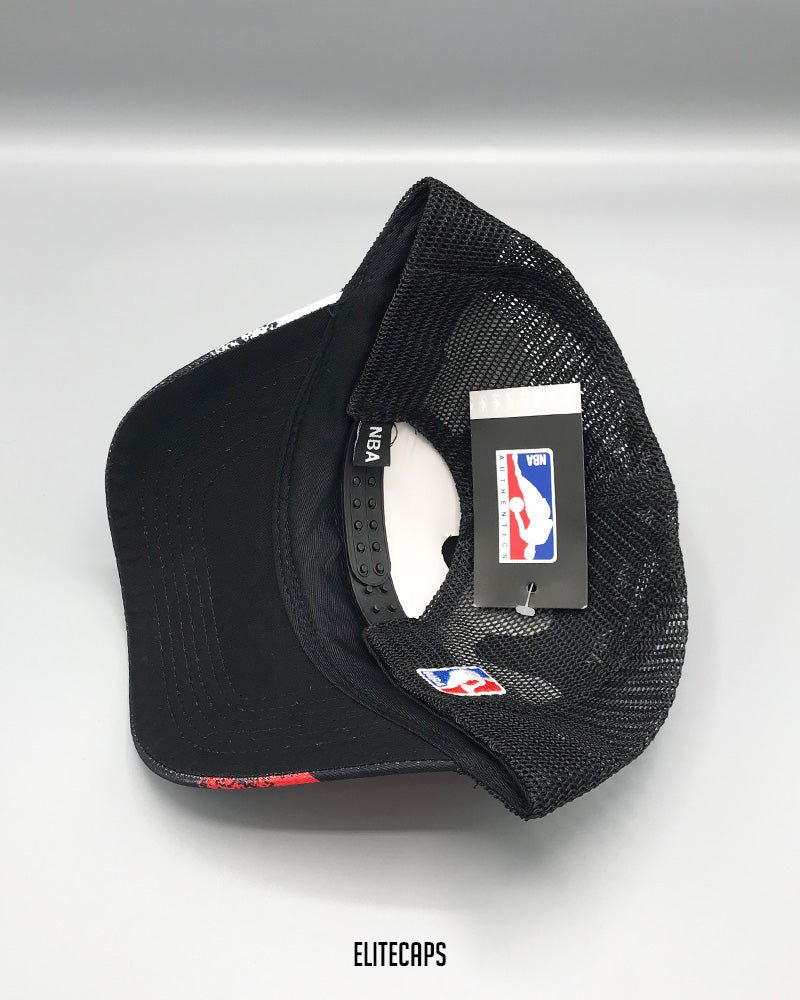 Red & Black Bull Embroidered  Trucker Cap - C0376