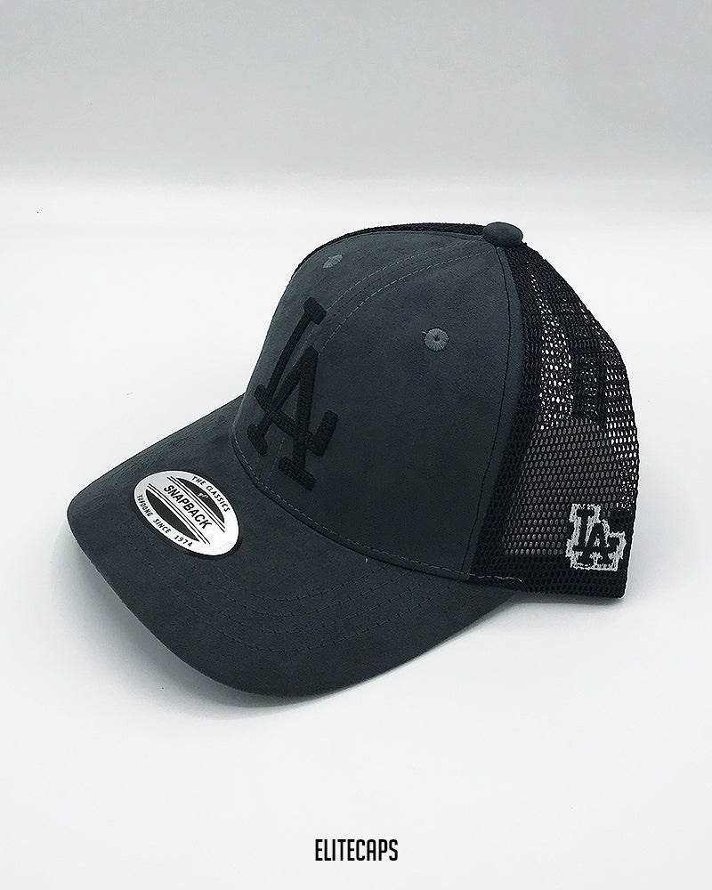 Grey LA Trucker Cap - C0273