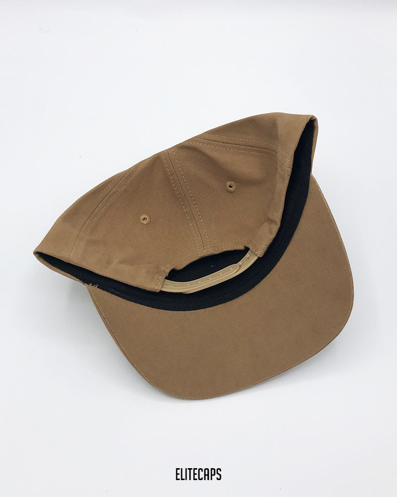 Khaki Captain BKT Snapback Cap - C0618